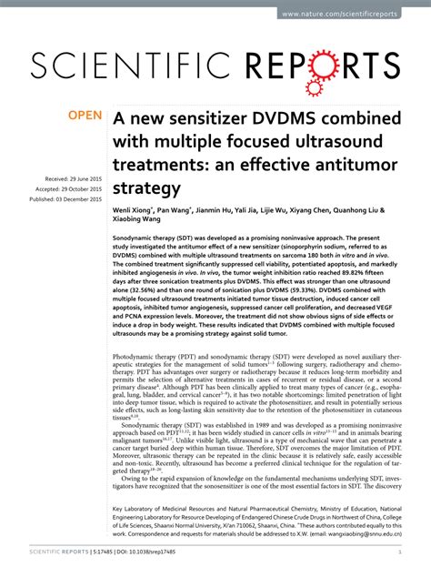 A new sensitizer DVDMS combined with multiple focused ...